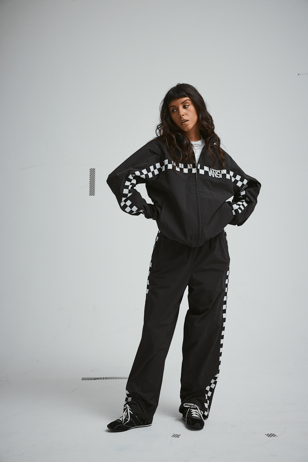 Women|Men Vans Ronnie Track Jacket in Black