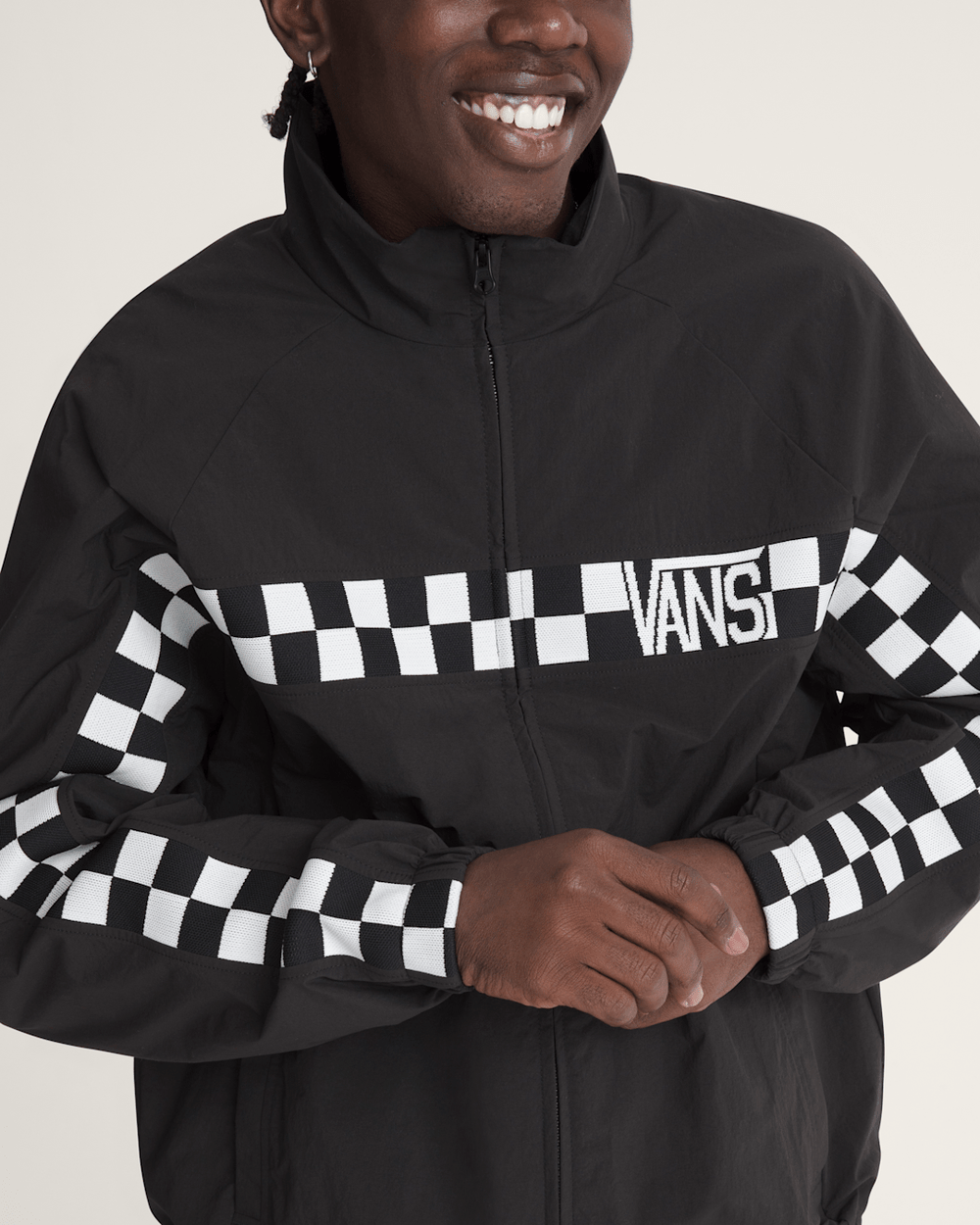 Women|Men Vans Ronnie Track Jacket in Black