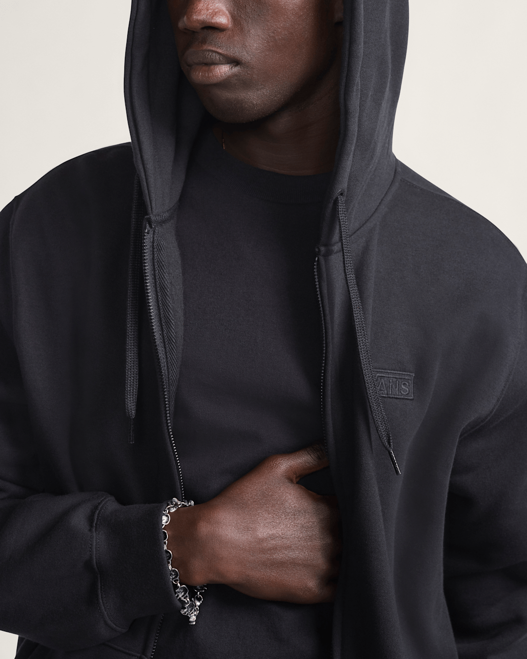 Women|Men Vans Core Basic Full Zip Hoodie in Black