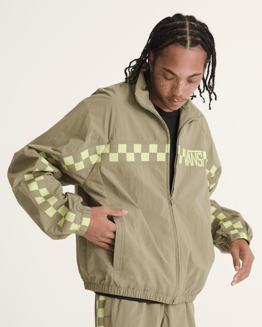 Women|Men Vans Ronnie Track Jacket in Bay Leaf Green