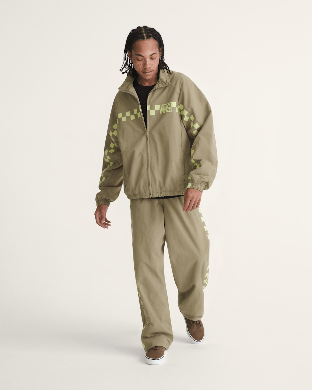 Women|Men Vans Ronnie Track Jacket in Bay Leaf Green