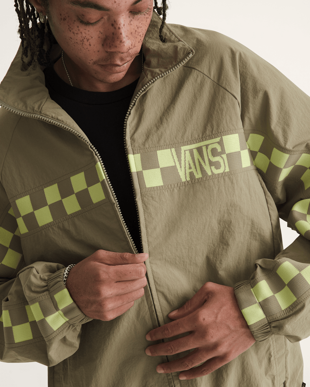 Women|Men Vans Ronnie Track Jacket in Bay Leaf Green