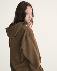 Women|Men Vans Waffle Shop Serio Vans Style Pullover Hoodie in Brown
