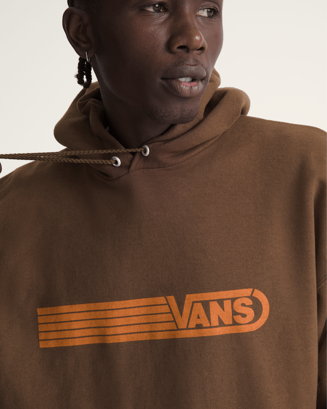 Women|Men Vans Waffle Shop Serio Vans Style Pullover Hoodie in Brown
