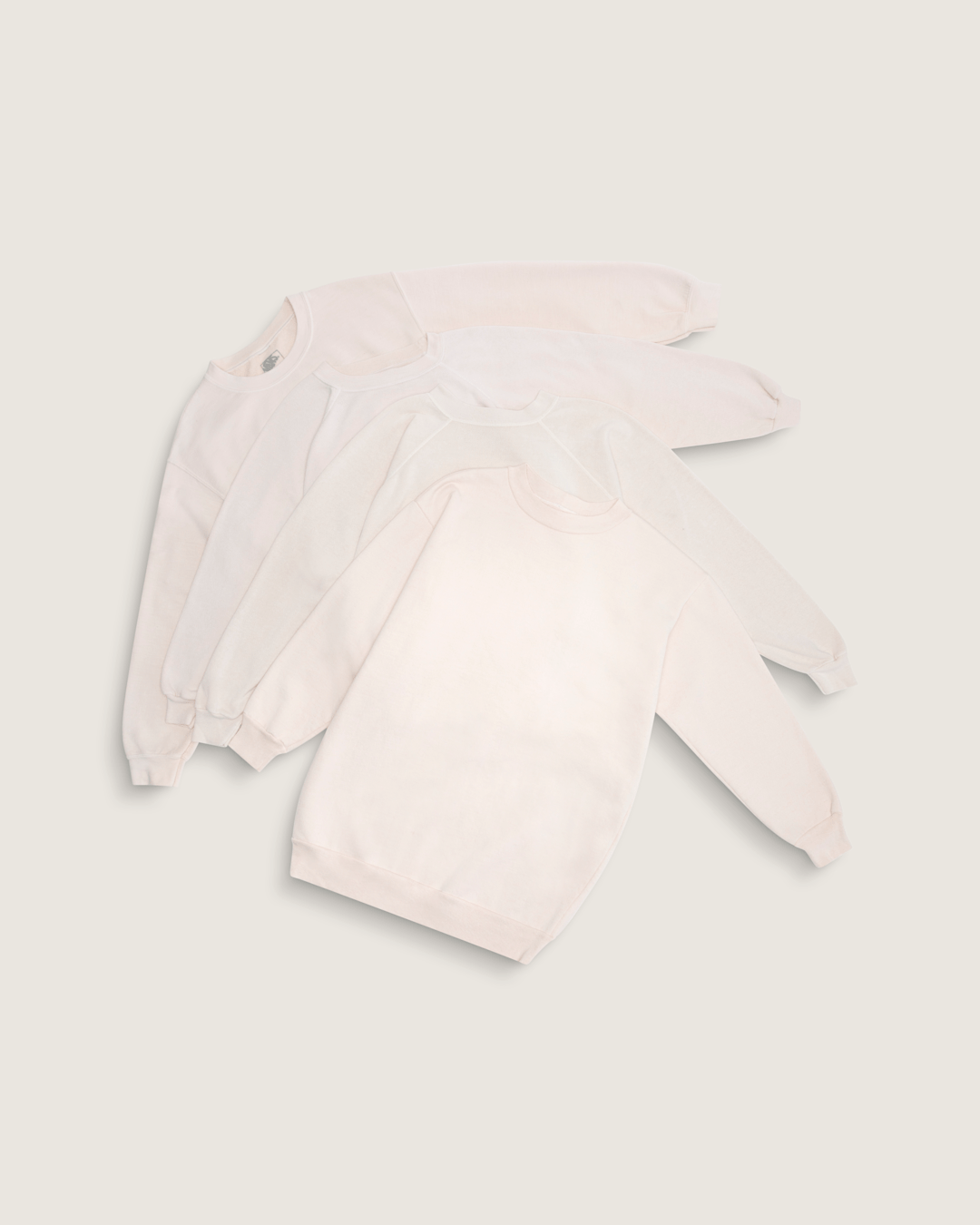 Women|Men Vans Waffle Shop Wave Blend Crewneck Sweatshirt in Marshmallow White