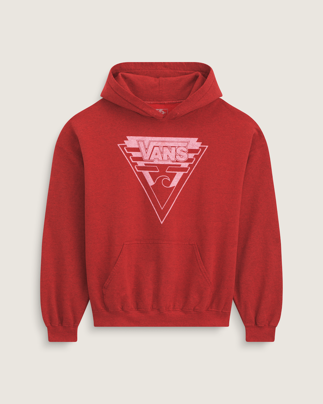 Women|Men Vans Waffle Shop Wave Blend Pullover Hoodie in Red