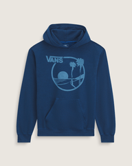 Women|Men Vans Waffle Shop Sun Vans Style Pullover Hoodie in Navy Blue