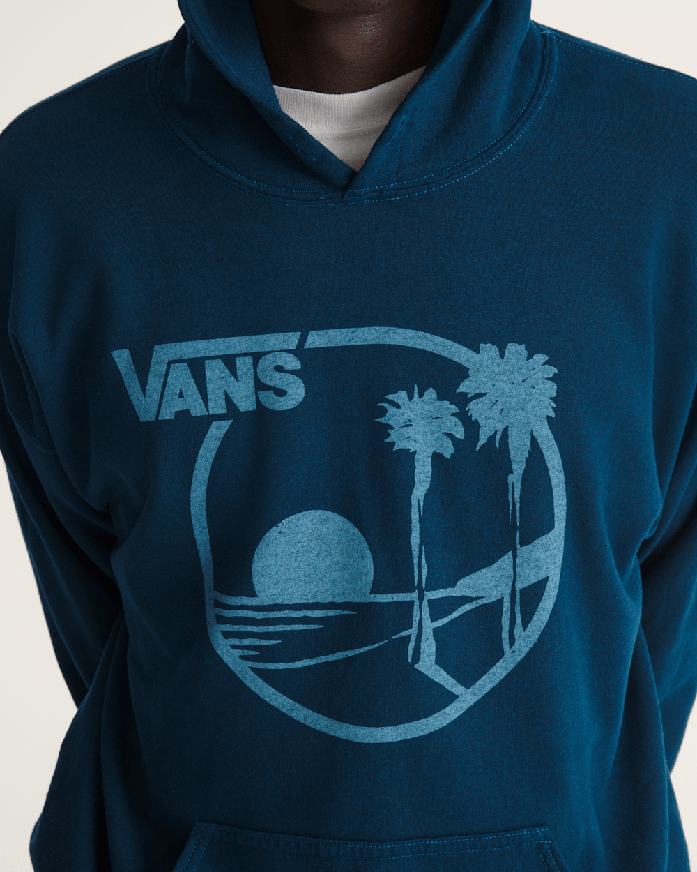Women|Men Vans Waffle Shop Sun Vans Style Pullover Hoodie in Navy Blue