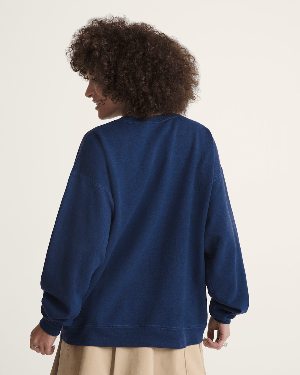 Women|Men Vans Waffle Shop Off the Clock Crew Sweatshirt in Navy Blue