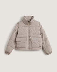 Women|Men Vans Aubrey Primaloft Puffer Jacket in Mushroom Brown