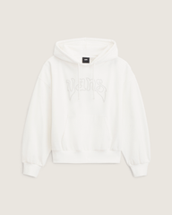 Women Vans Pearls Logo Retro Pullover Sweatshirt in Marshmallow White