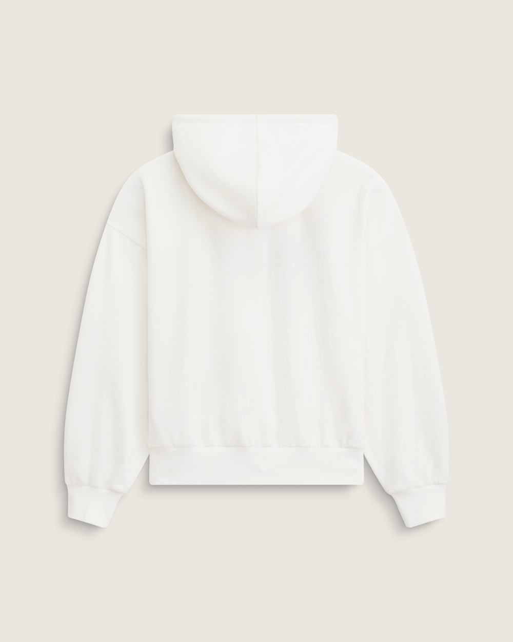 Women Vans Pearls Logo Retro Pullover Sweatshirt in Marshmallow White