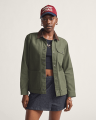 Women Vans Drill Chore Coat in Green