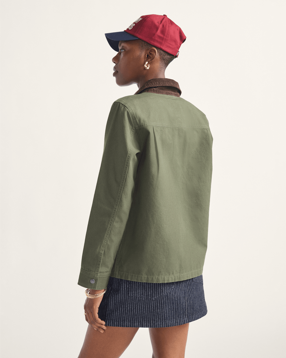 Women Vans Drill Chore Coat in Green