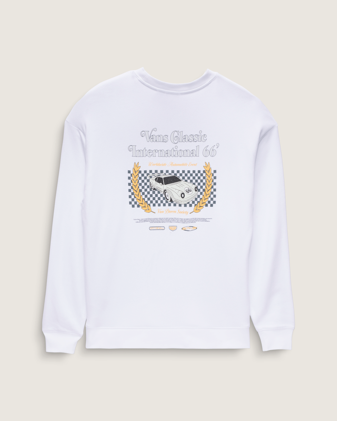 Women Vans Sport International 66 Crew Sweatshirt in White