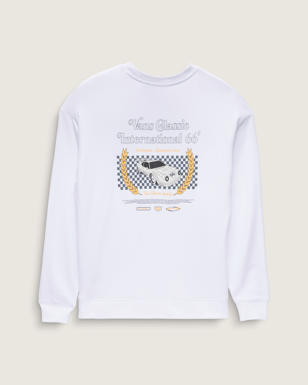 Women Vans Sport International 66 Crew Sweatshirt in White
