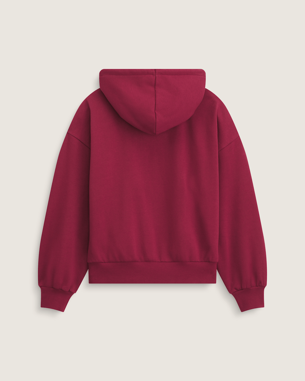Women Vans Pearls Logo Retro Pullover Hoodie in Bordeaux Red