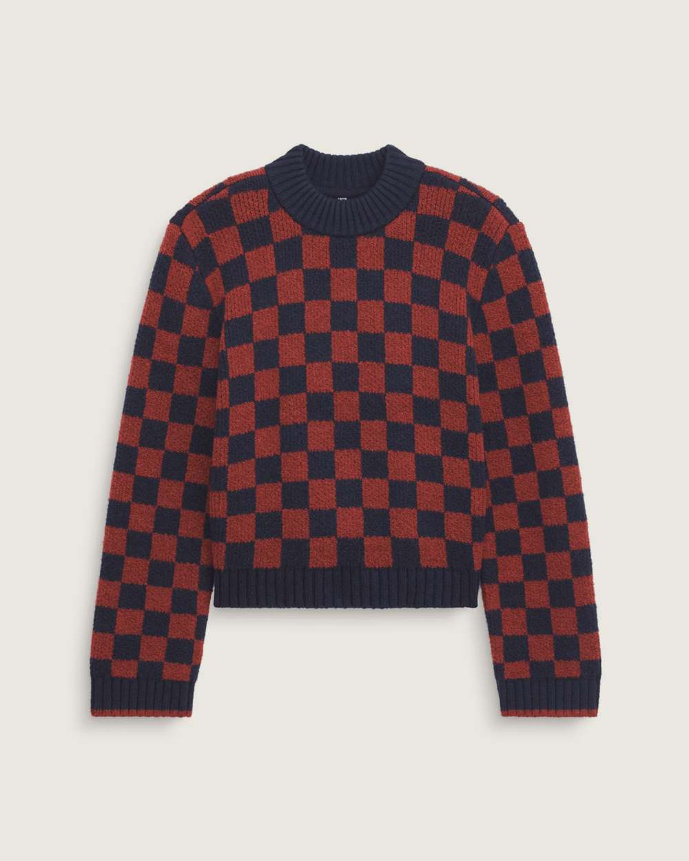 Women Vans Cameron Sweater in Checkerboard Blue / Red
