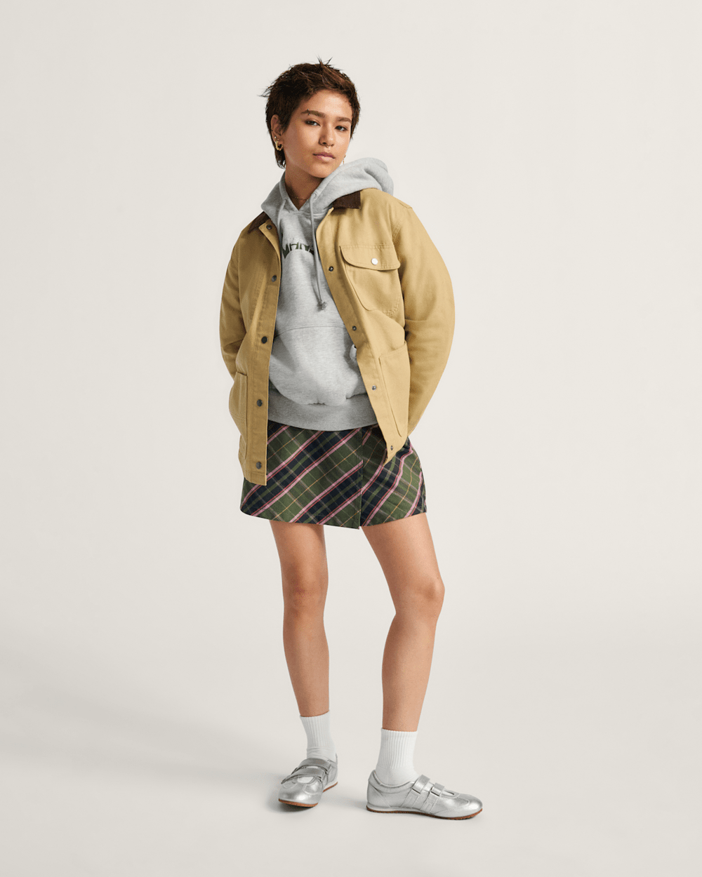 Women Vans Drill Chore Coat in Tan Brown