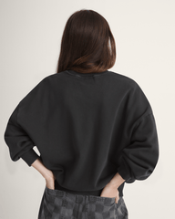 Women Vans Retro Crew Sweatshirt in Black