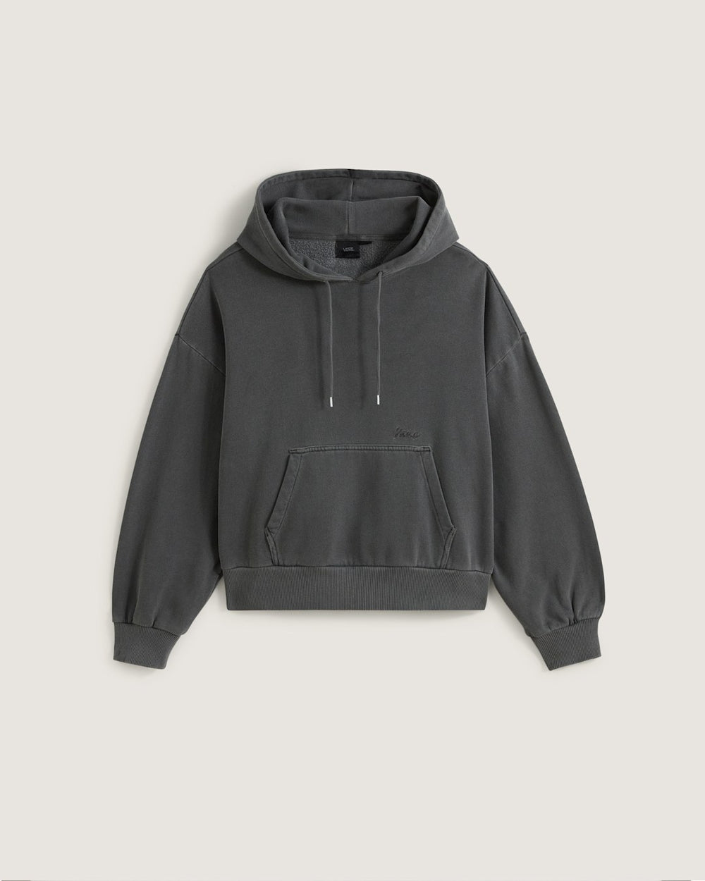Women Vans Retro Pullover Hoodie in Asphalt Grey