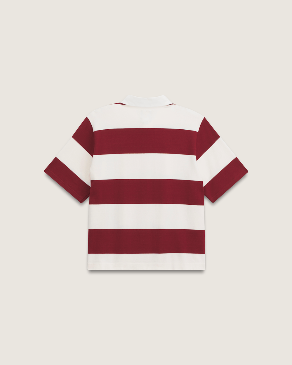Women Vans Rugby Shirt in Bordeaux Red
