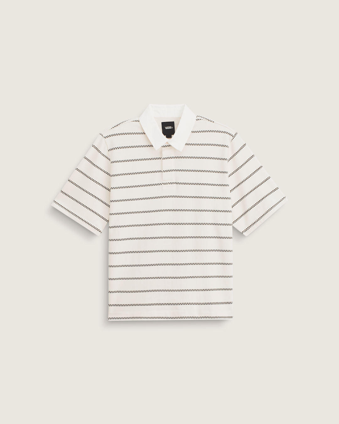 Women Vans Rugby Shirt in Marshmallow White