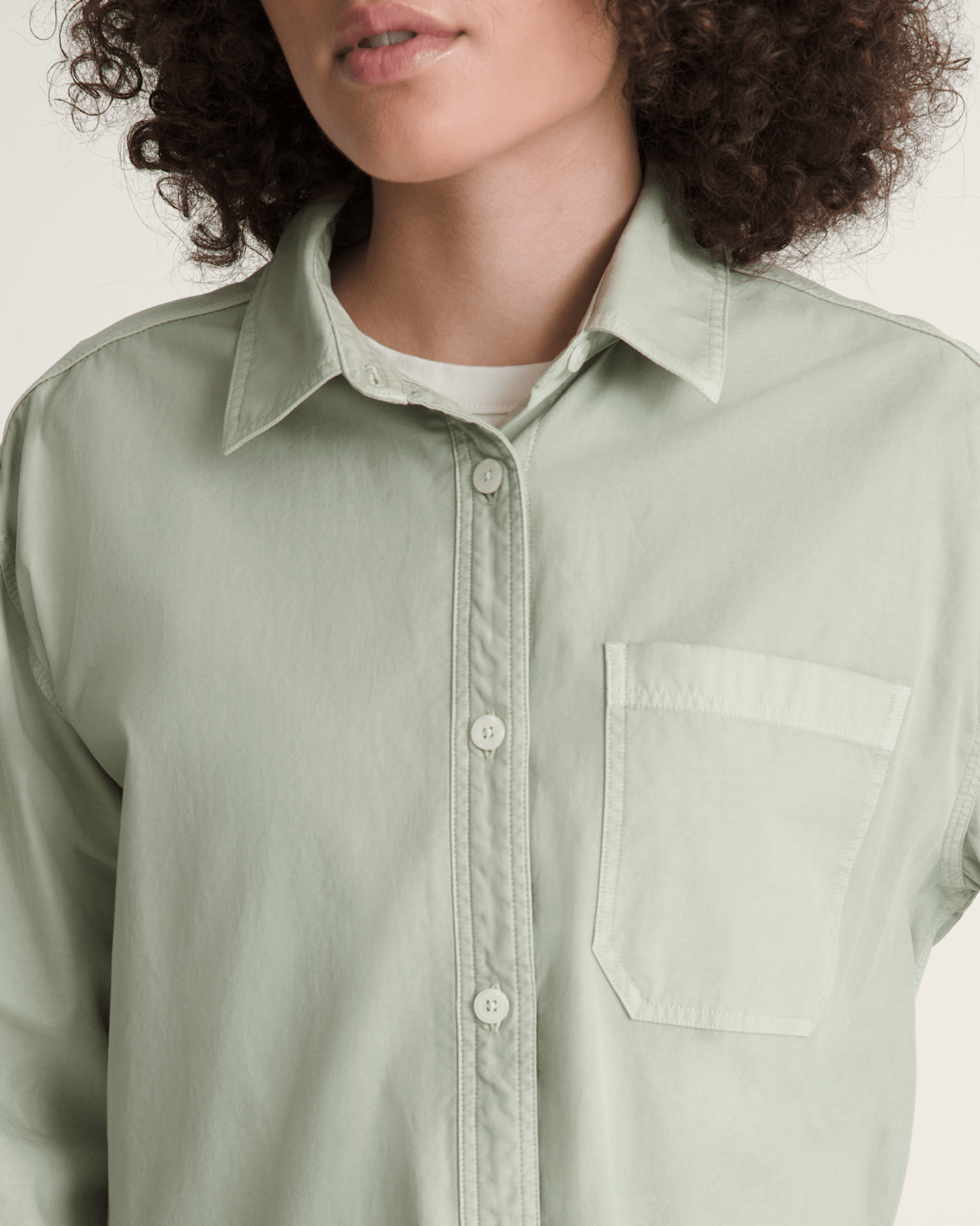 Women Vans Utility Shirt in Soft Sage Green