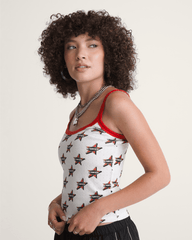 Women Vans Kiki Cami Tank Top in Racing Red