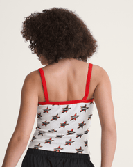 Women Vans Kiki Cami Tank Top in Racing Red