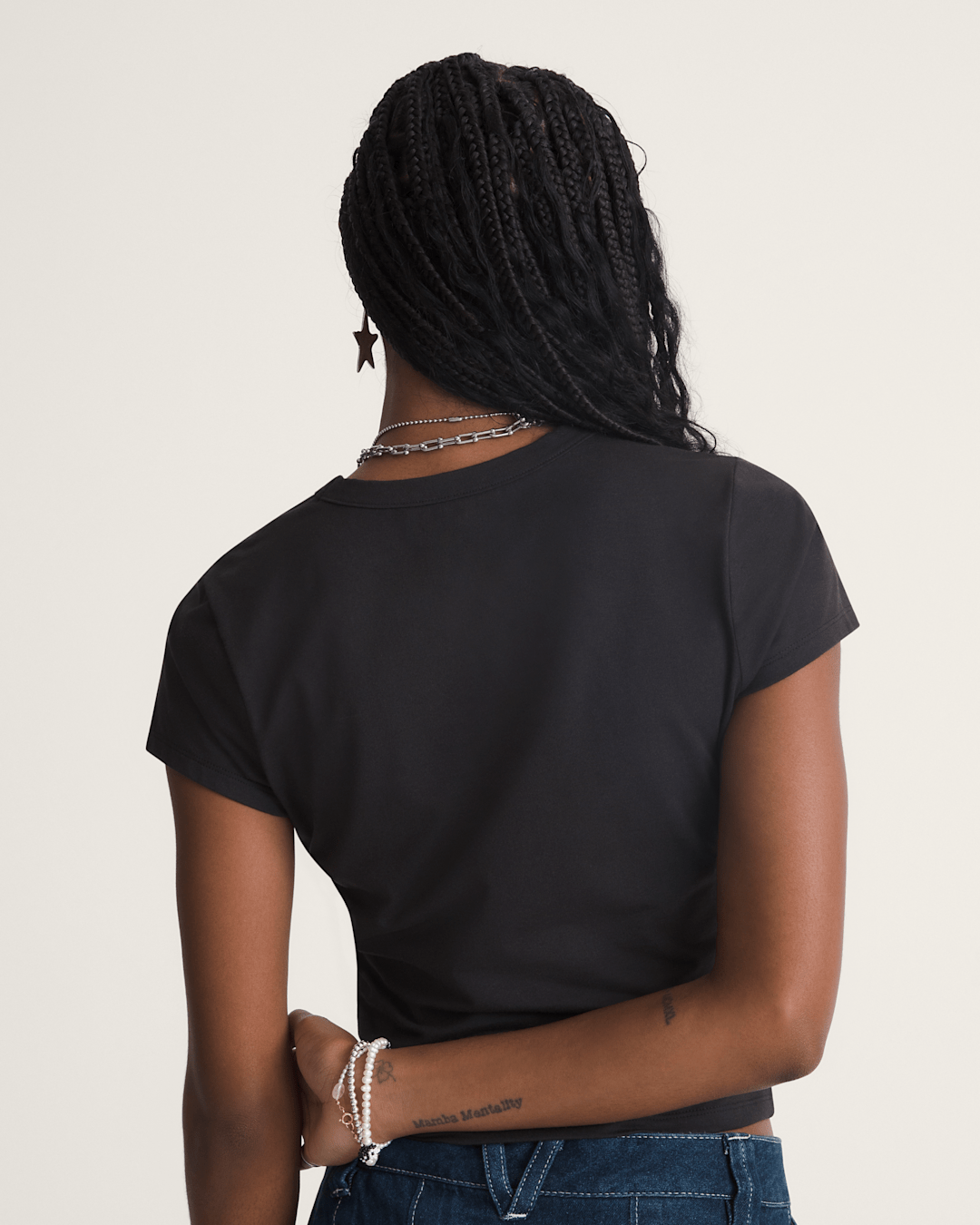 Women Vans Jersey Knit Shirt in Black