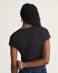 Women Vans Jersey Knit Shirt in Black