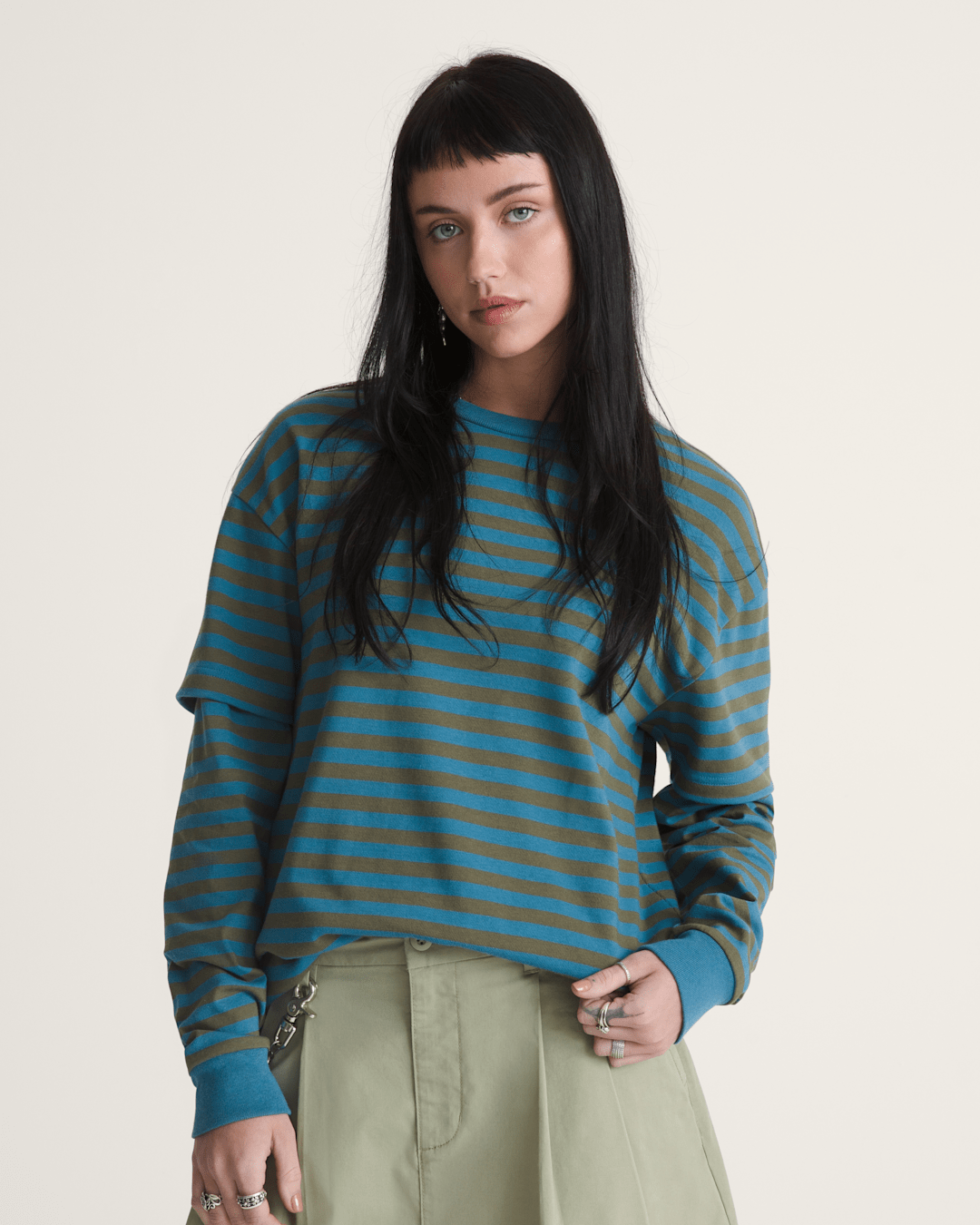 Women Vans Twofer Shirt in Stv Navy Blue