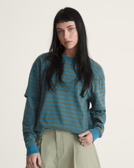 Women Vans Twofer Shirt in Stv Navy Blue