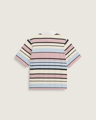 Women Vans Rugby Shirt in Misty Mauve Red
