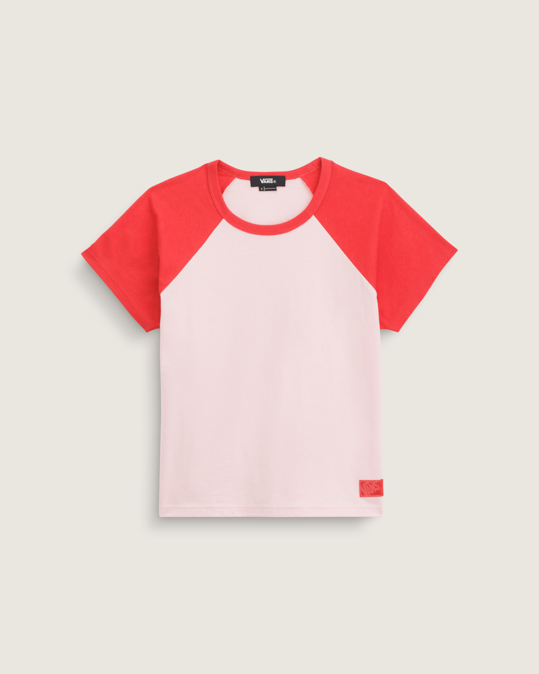 Women Vans Gracie Raglan T-Shirt in Coral Blush Pink