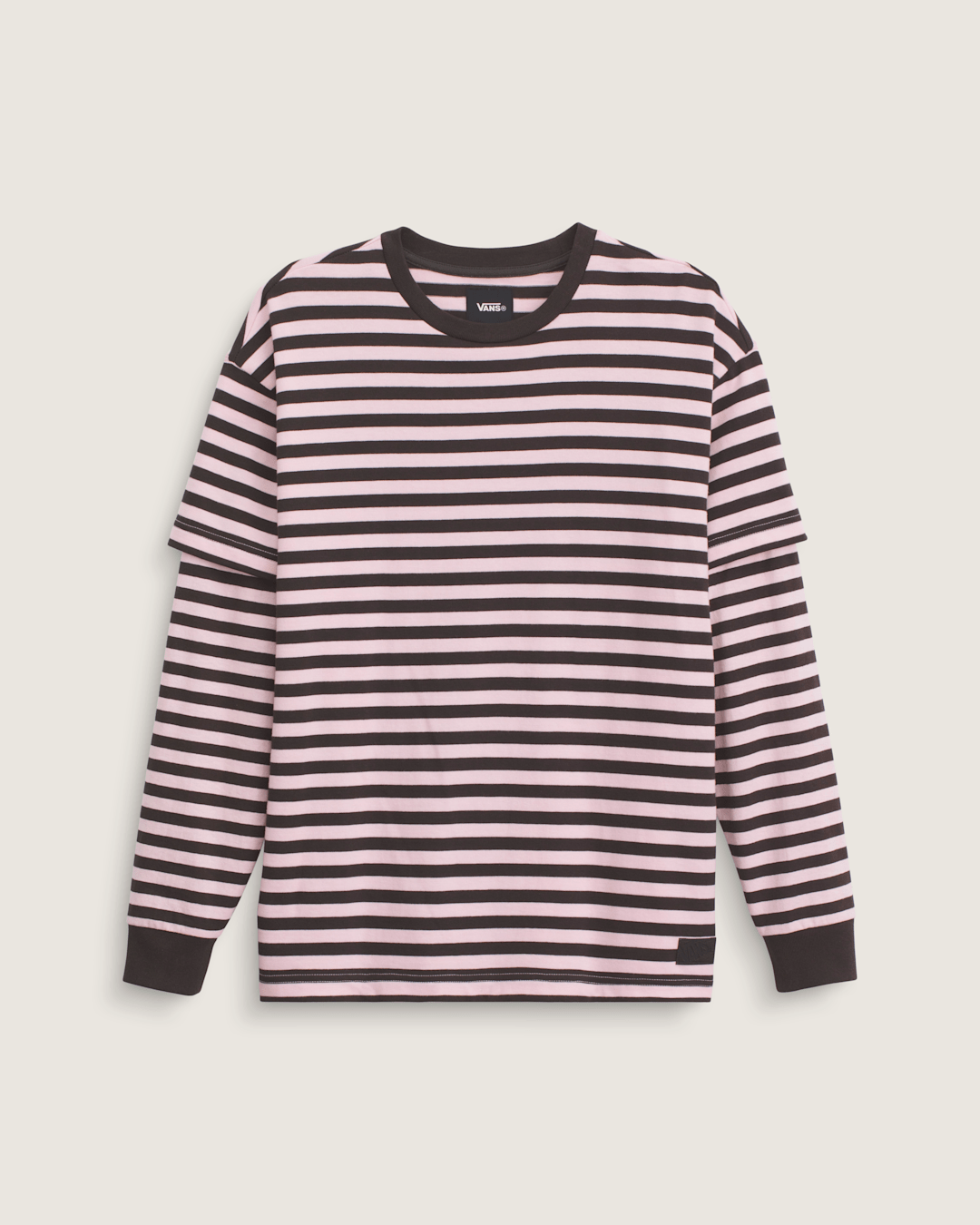 Women Vans Twofer Shirt in Coral Blush Pink