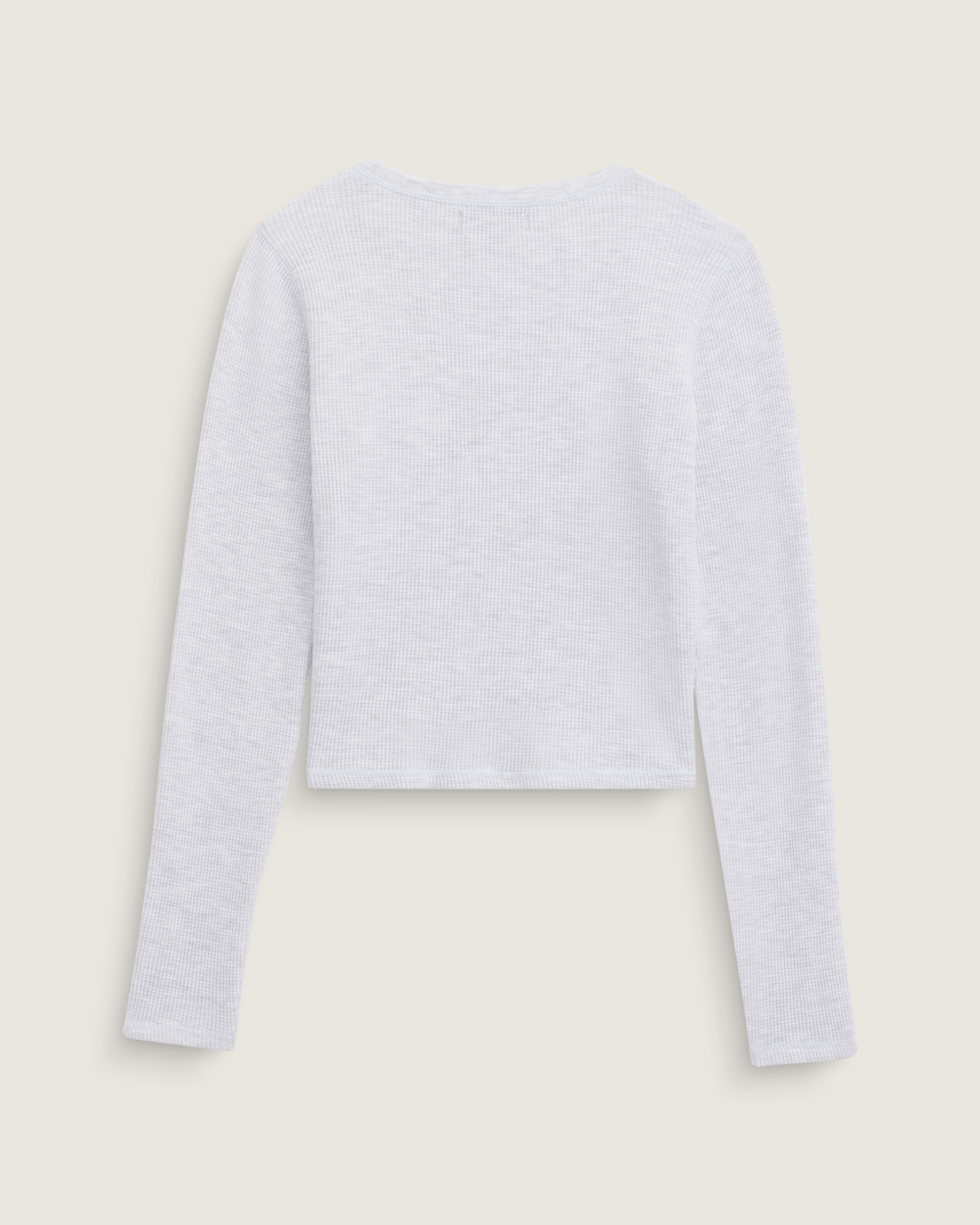Women Vans Waffle Long Sleeve in WHITE HEATHER