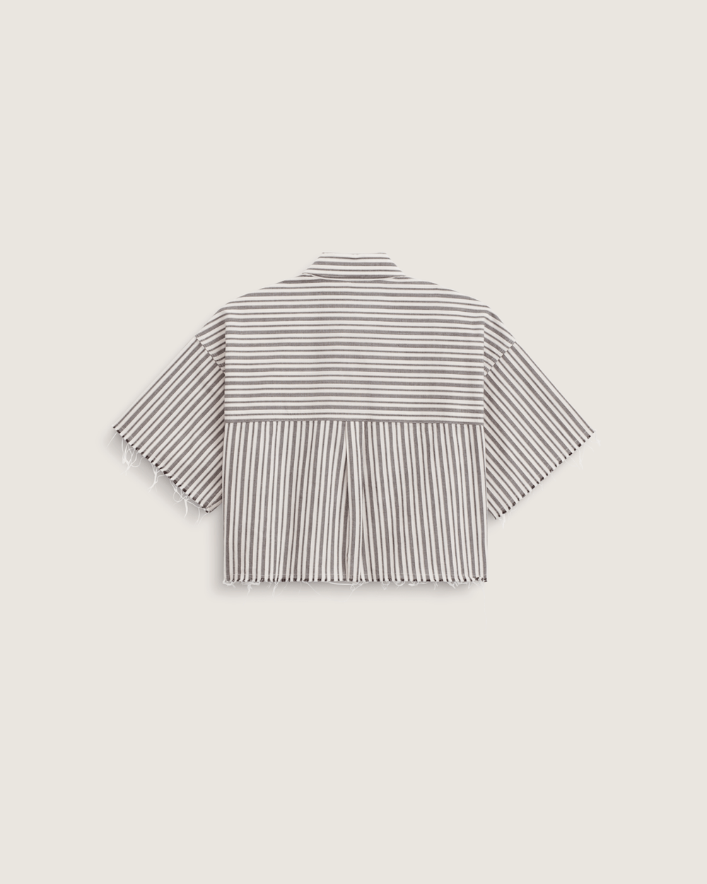 Women Vans Crop Shirt in Black-White