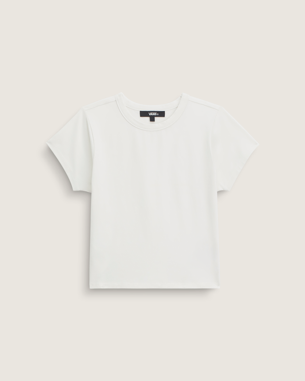 Women Vans Jersey Knit Shirt in Marshmallow White