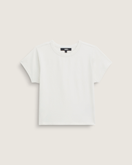 Women Vans Jersey Knit Shirt in Marshmallow White