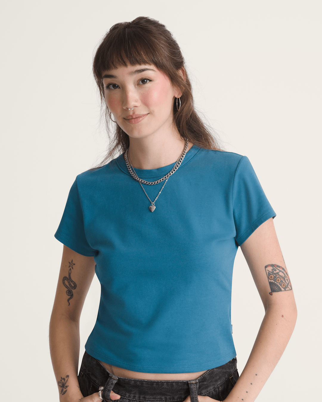 Women Vans Jersey Knit Shirt in Stv Navy Blue