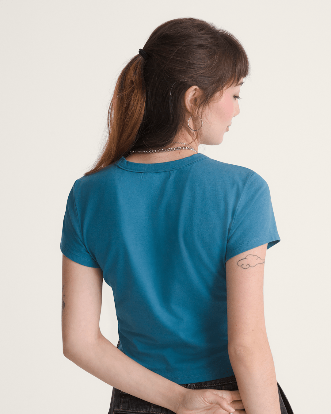 Women Vans Jersey Knit Shirt in Stv Navy Blue