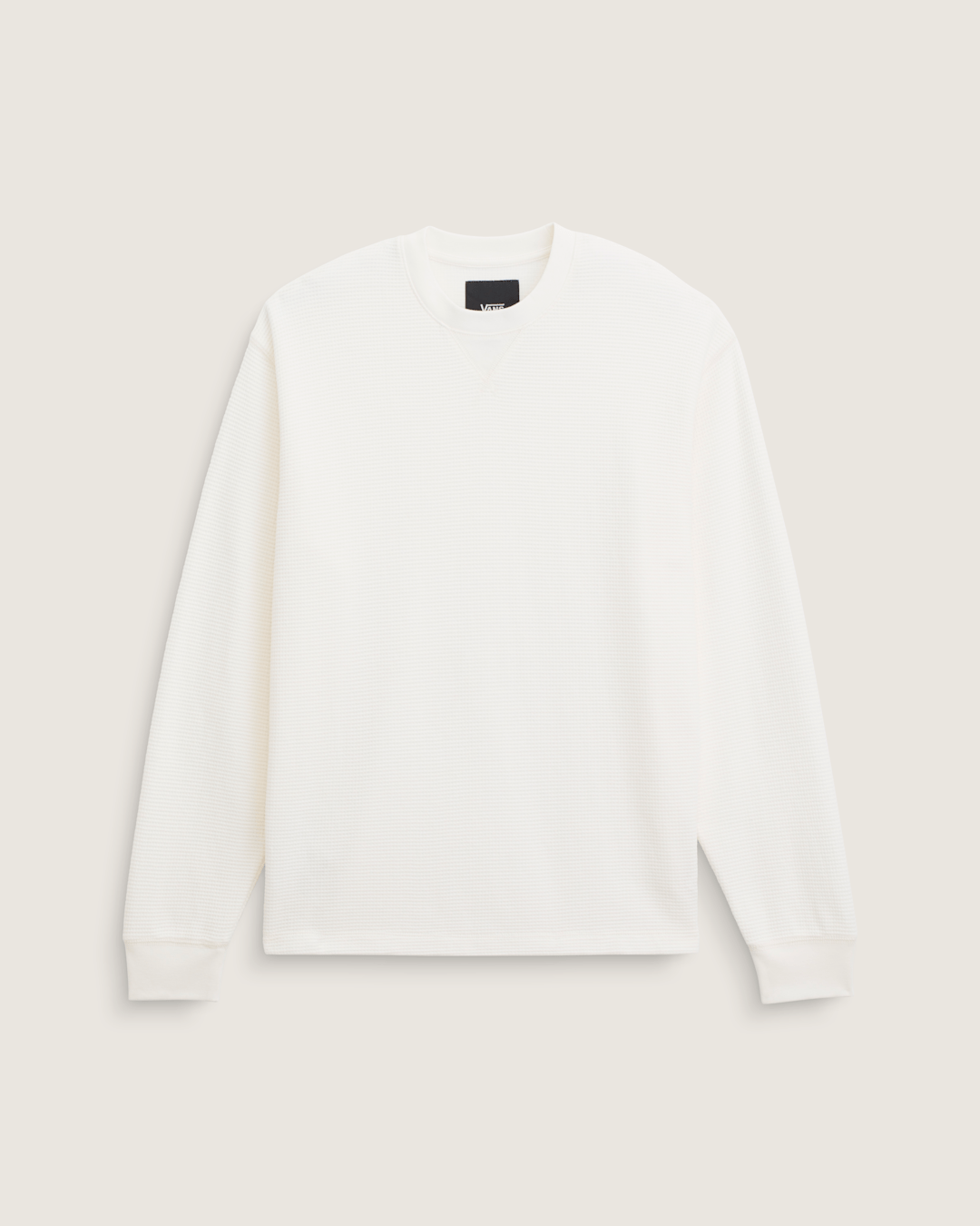 Women|Men Vans Navigate Long Sleeve Thermal Shirt in Egret White