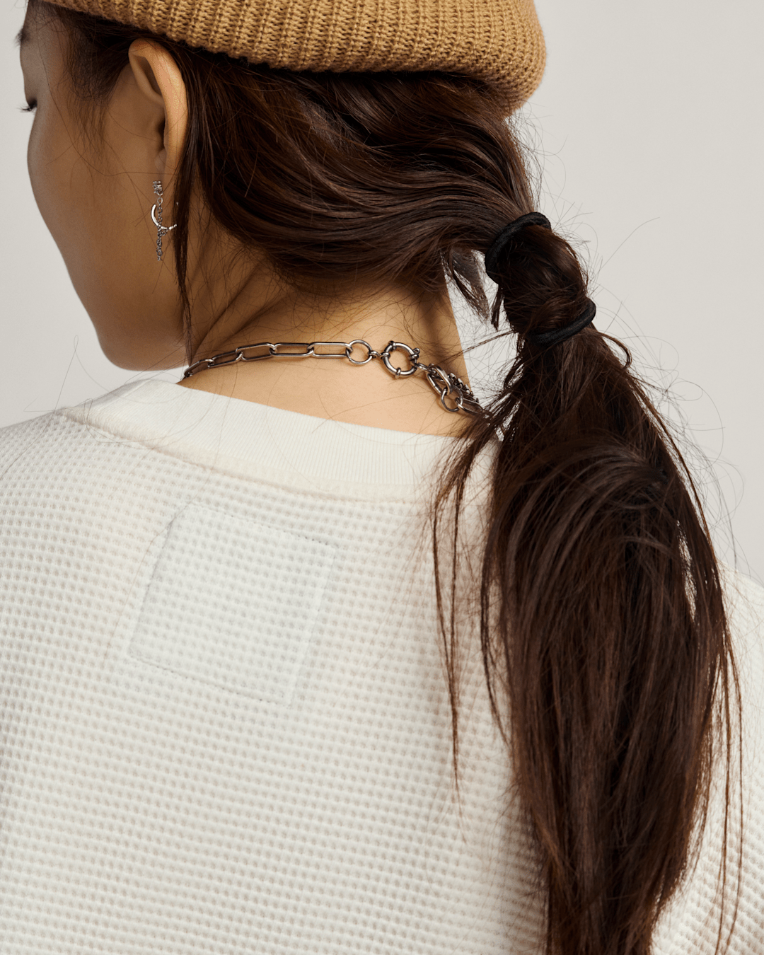 Women|Men Vans Navigate Long Sleeve Thermal Shirt in Egret White