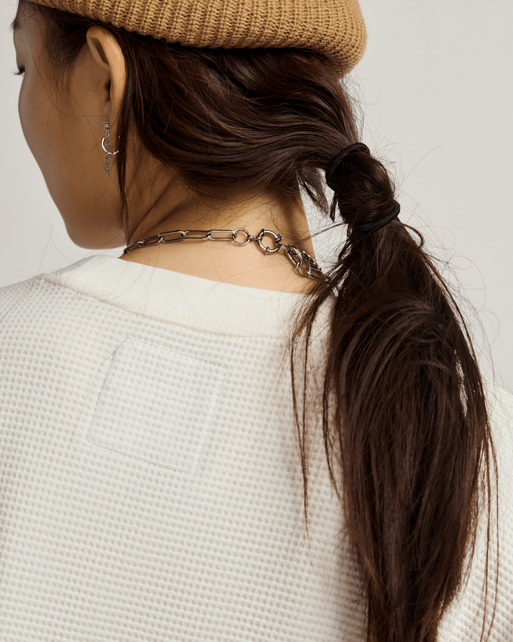 Women|Men Vans Navigate Long Sleeve Thermal Shirt in Egret White