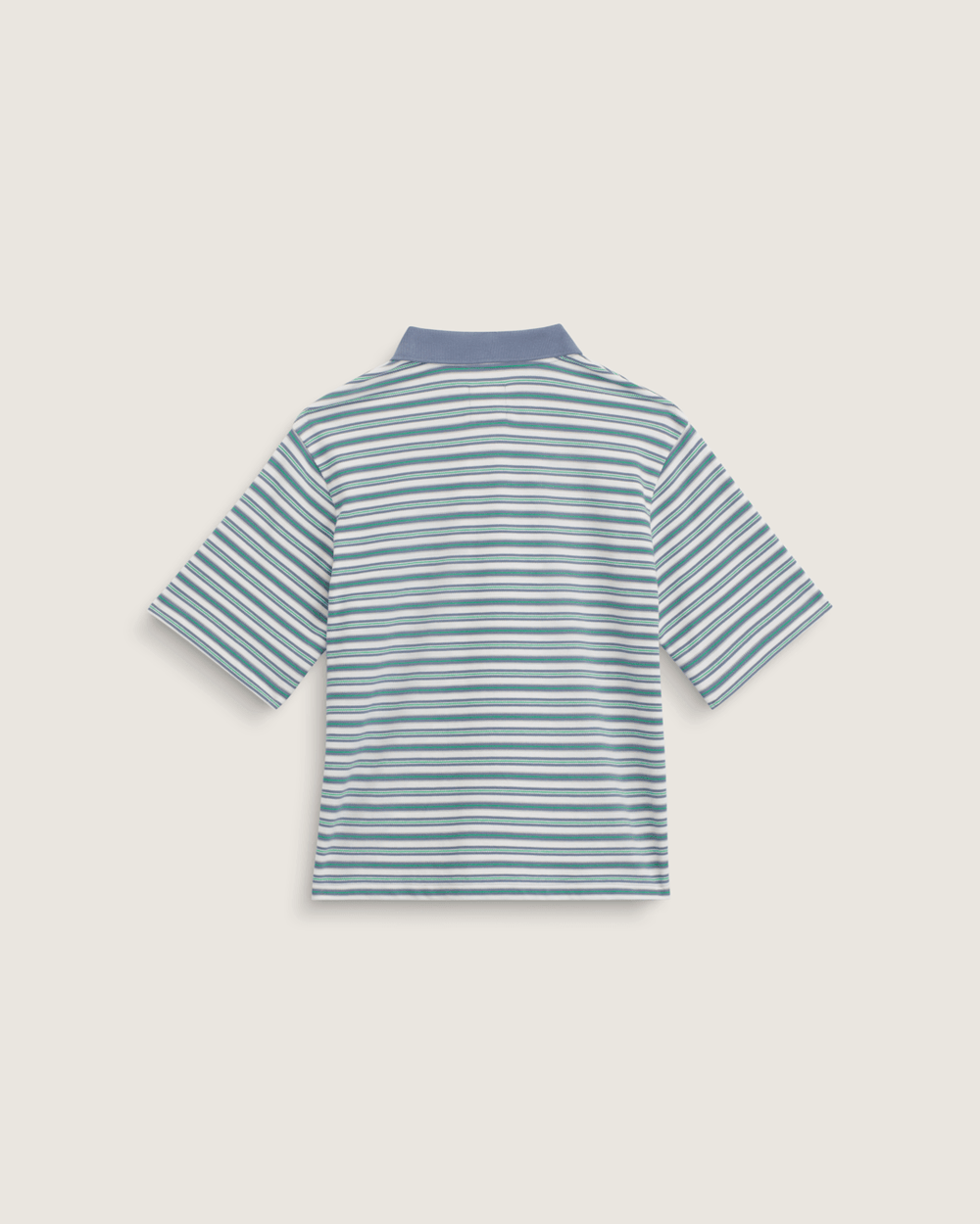 Women Vans Swing Knit Polo Shirt in Glacial Slate Blue