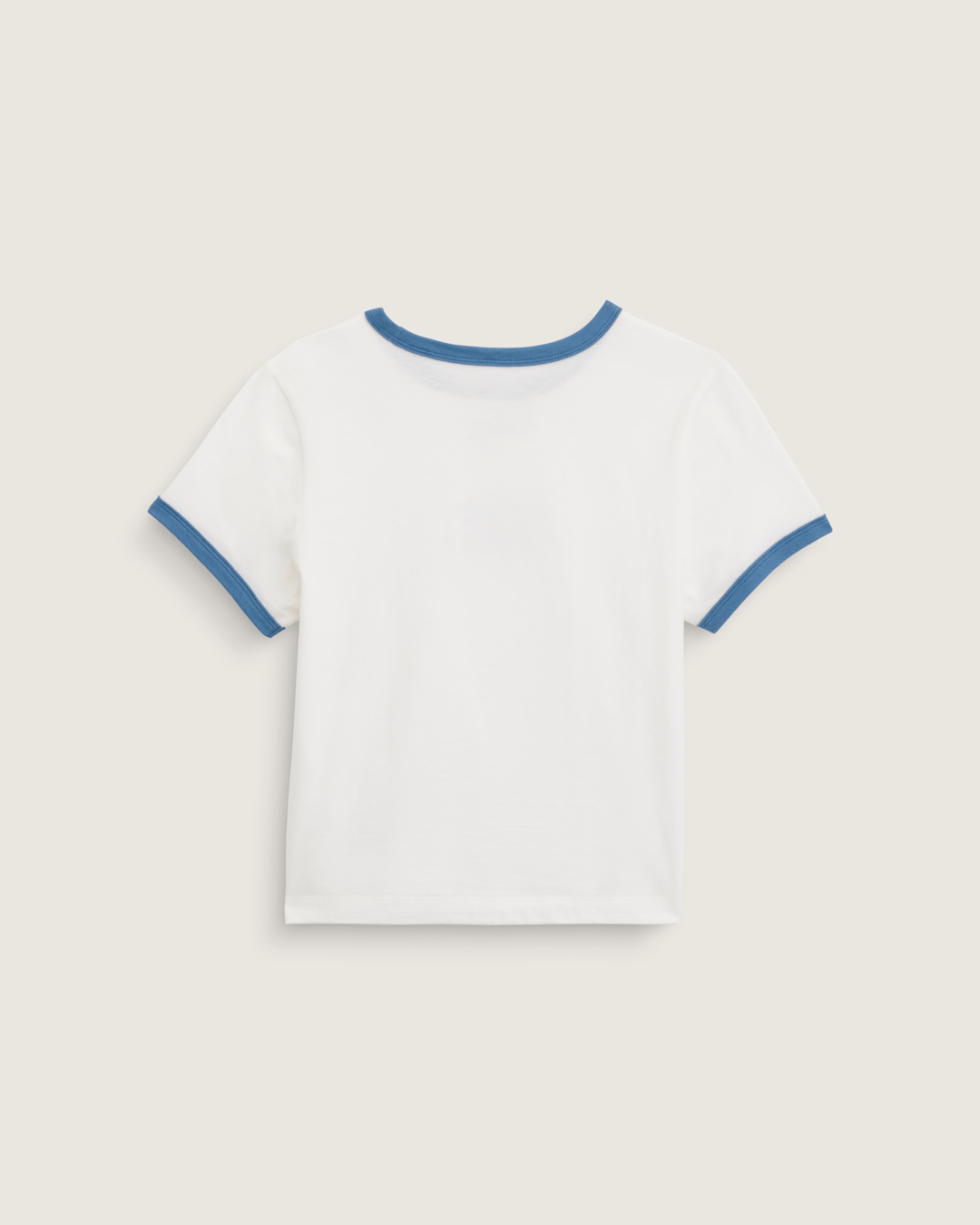 Women Vans Circle V Ringer Tee in Egret