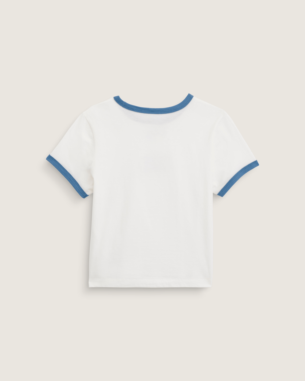 Women Vans Circle V Ringer Tee in Egret