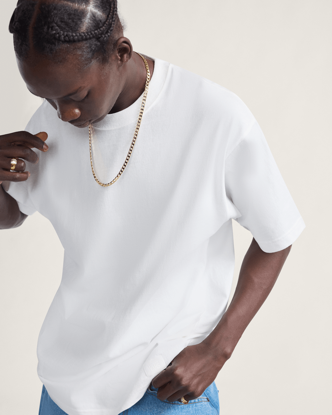 Women|Men Vans Original Standards T-Shirt in White